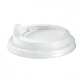 6 8 10 & 12oz (80mm) White Plastic Sipper Coffe Lids  1000 pcs