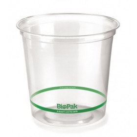700ml Ingeo Bioplastic Salad/Fruit Bowl Clear Deli Container  500 pcs