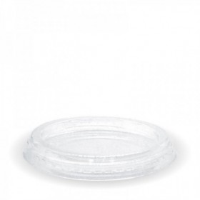 Clear Flat lid - no hole - for 60ml sauce and 150-280ml cup  2000 pcs