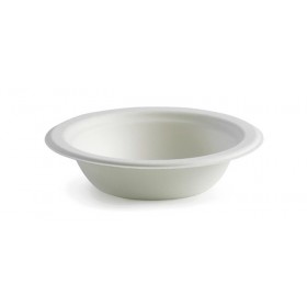 12oz Bowl Sugarcane Biodegradable White  1000 pcs